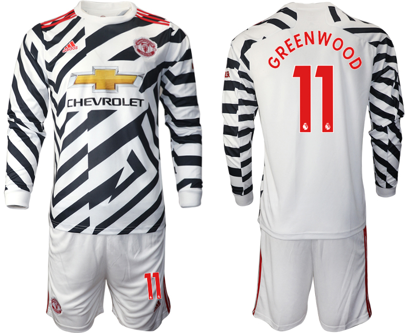 2021 Men Manchester united away long sleeve #11 soccer jerseys